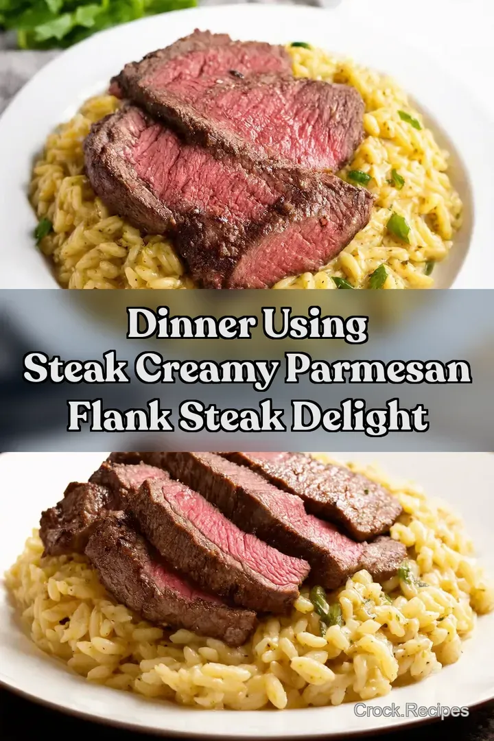 Dinner Using Steak Creamy Parmesan Flank Steak Delight