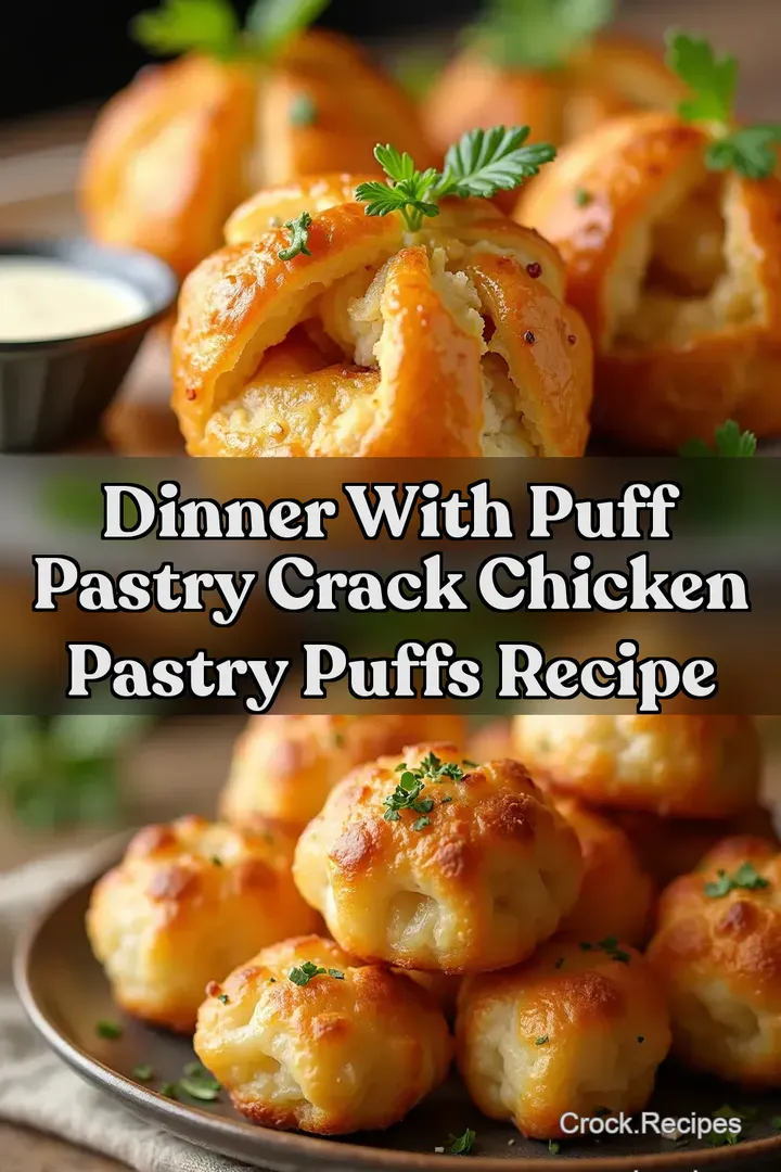 Dinner With Puff Pastry Crack Chicken Pastry Puffs Recipe