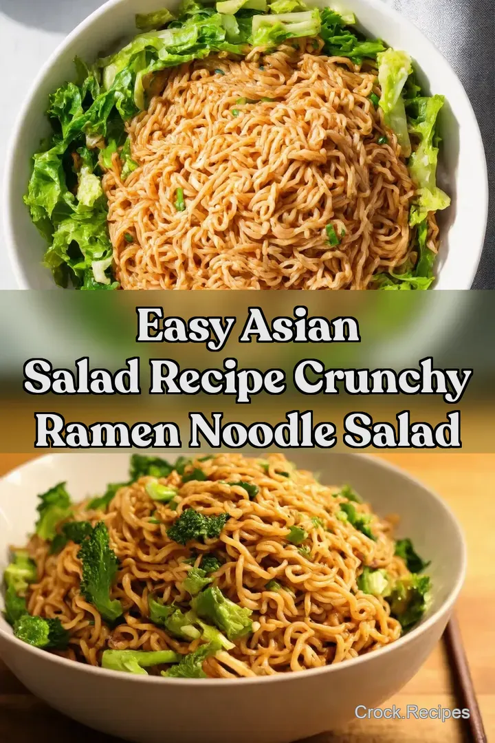 Easy Asian Salad Recipe Crunchy Ramen Noodle Salad