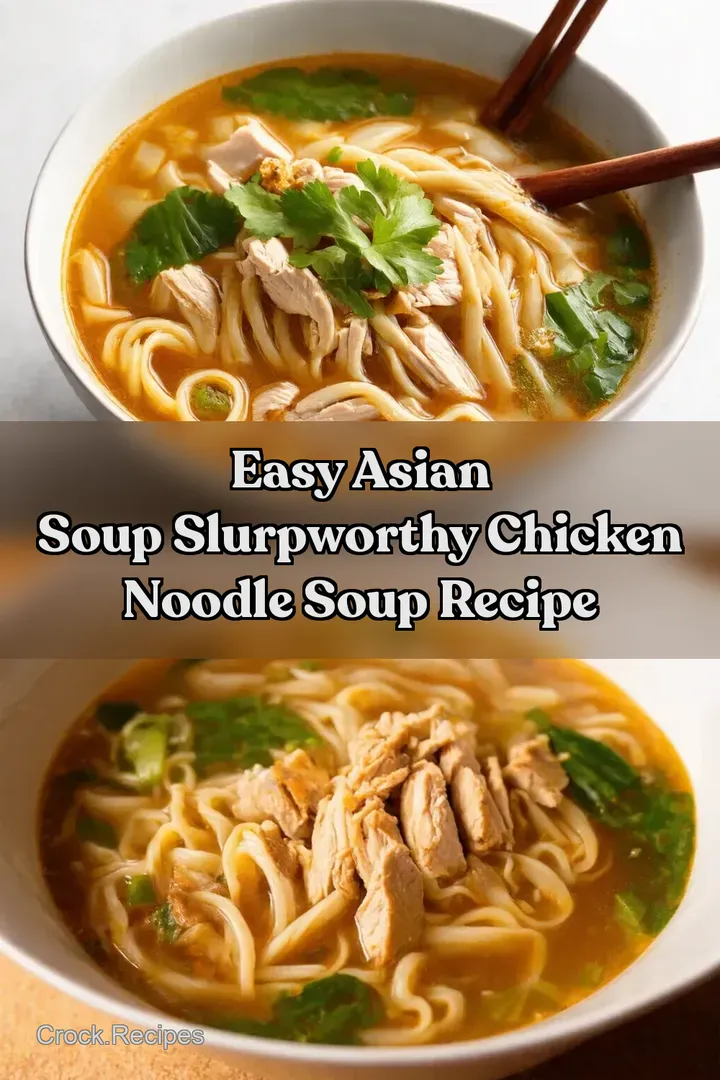 Easy Asian Soup SlurpWorthy Chicken Noodle Soup Recipe
