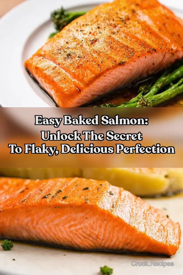 Easy Baked Salmon: Unlock The Secret To Flaky Delicious Perfection : PIN FOR LATER Easy Baked Salmon: Unlock The Secret To Flaky Delicious Perfection