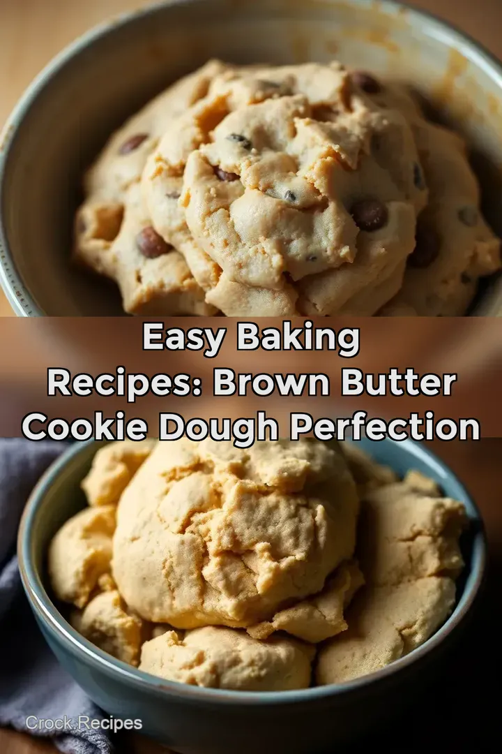 Easy Baking Recipes: Brown Butter Cookie Dough Perfection