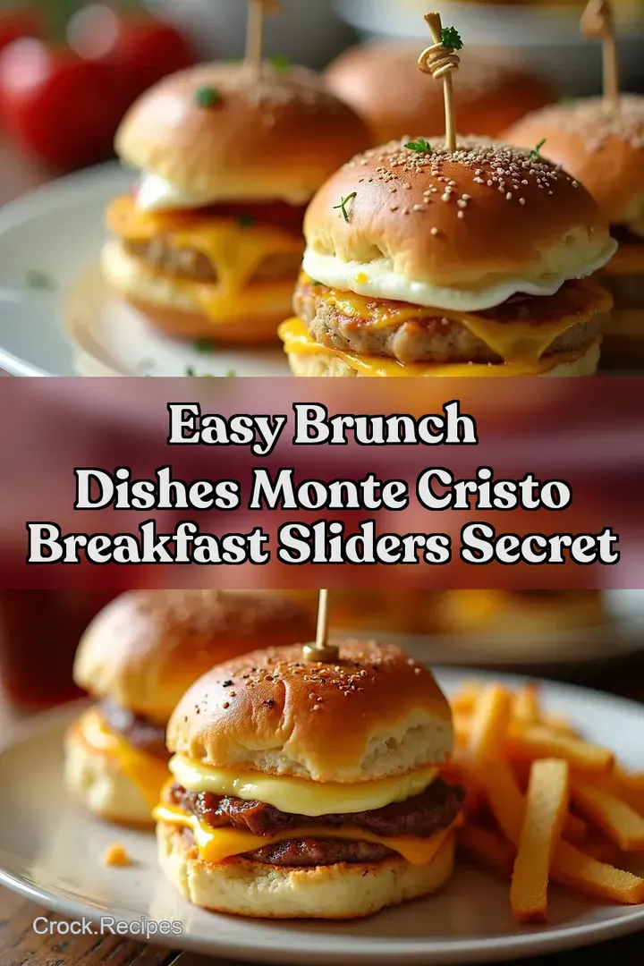 Easy Brunch Dishes Monte Cristo Breakfast Sliders Secret
