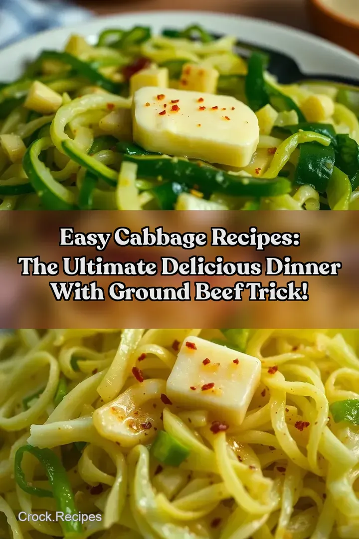 Easy Cabbage Recipes: The Ultimate Delicious Dinner with Ground Beef Trick!