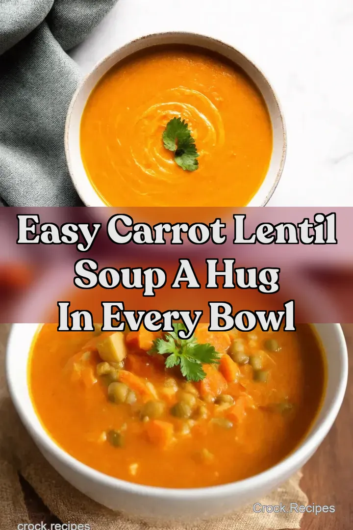 Easy Carrot Lentil Soup A Hug In Every Bowl