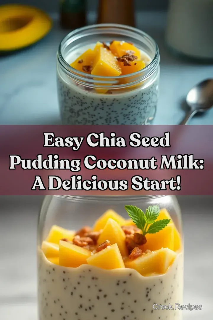 Easy Chia Seed Pudding Coconut Milk: A Delicious Start!