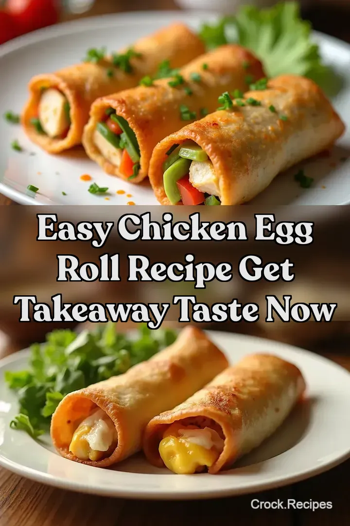 Easy Chicken egg roll recipe Get Takeaway Taste Now