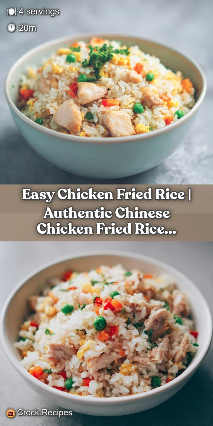 Close-up of glistening, fluffy rice mixed with savory chicken and vibrant green vegetables, promising a delicious bite.