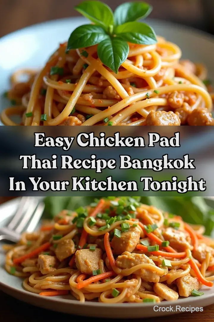 Easy Chicken Pad Thai Recipe Bangkok in Your Kitchen Tonight