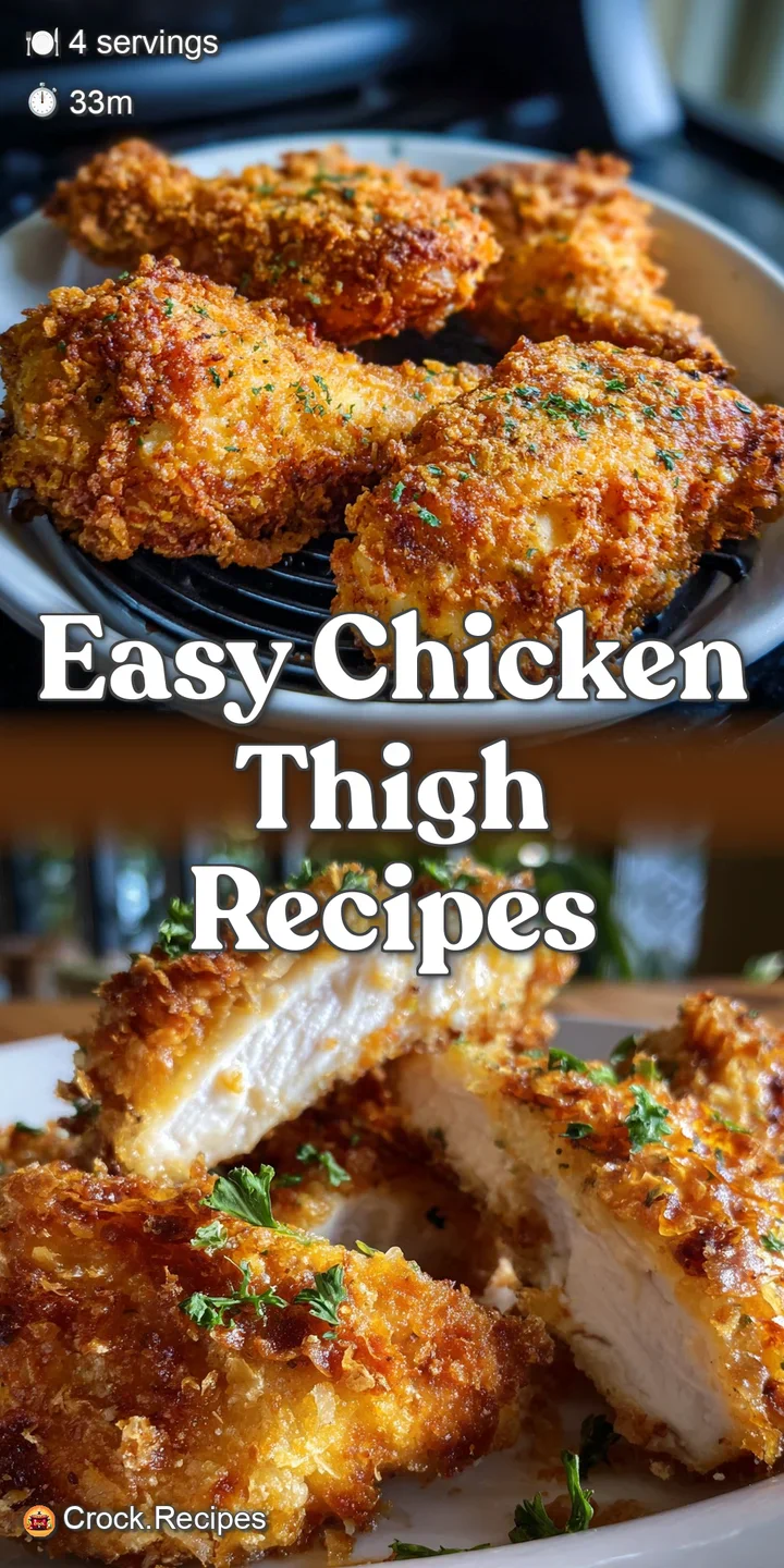 Close-up of glistening, perfectly browned chicken skin, contrasted by the tender, juicy meat. Hints of aromatic herbs and ...