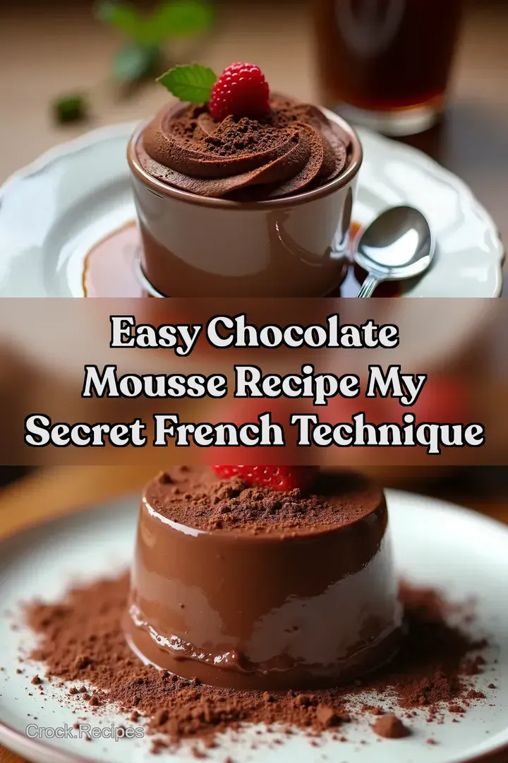 Easy Chocolate Mousse Recipe My Secret French Technique