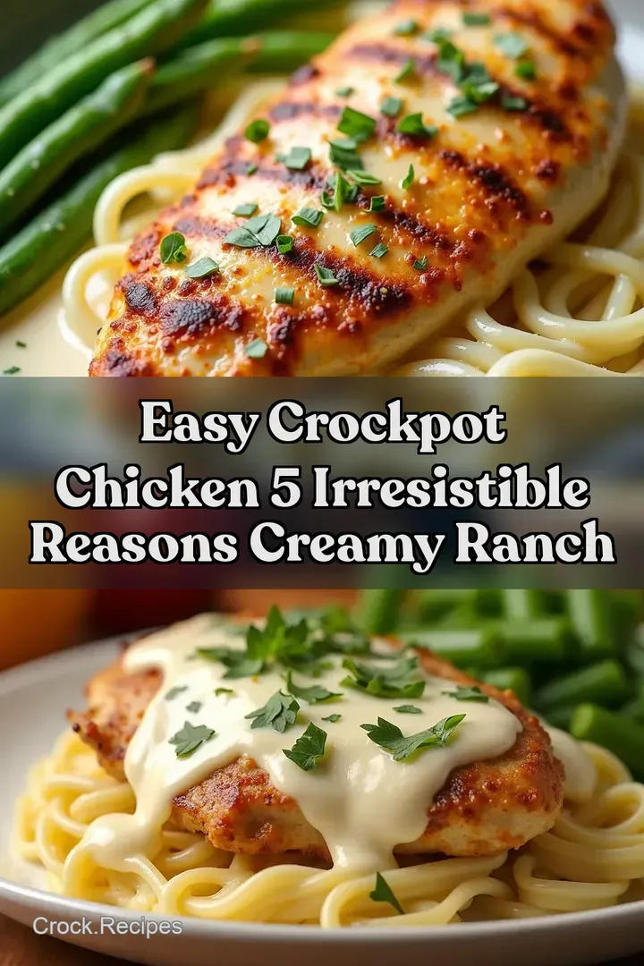 Easy Crockpot Chicken 5 Irresistible Reasons Creamy Ranch