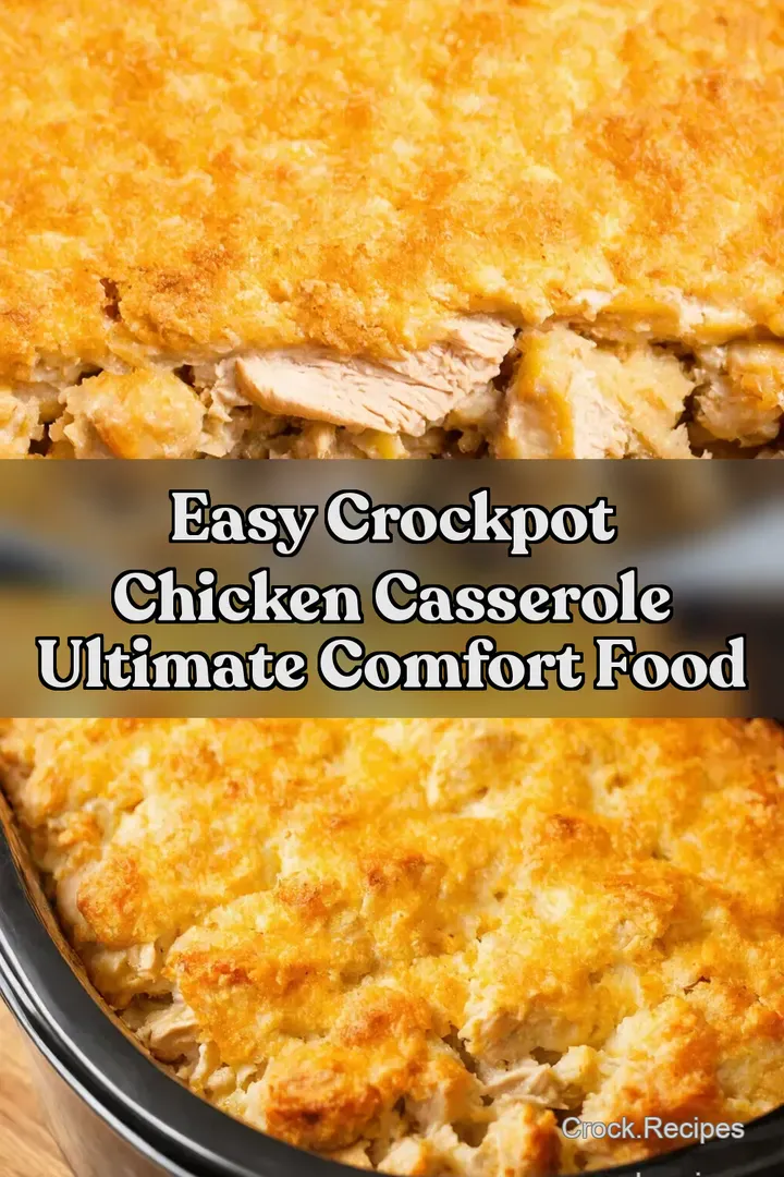 Easy Crockpot Chicken Casserole Ultimate Comfort Food