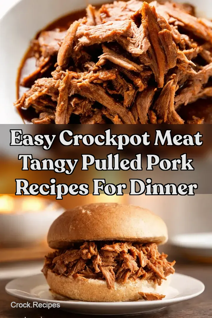 Easy Crockpot Meat Tangy Pulled Pork Recipes for Dinner