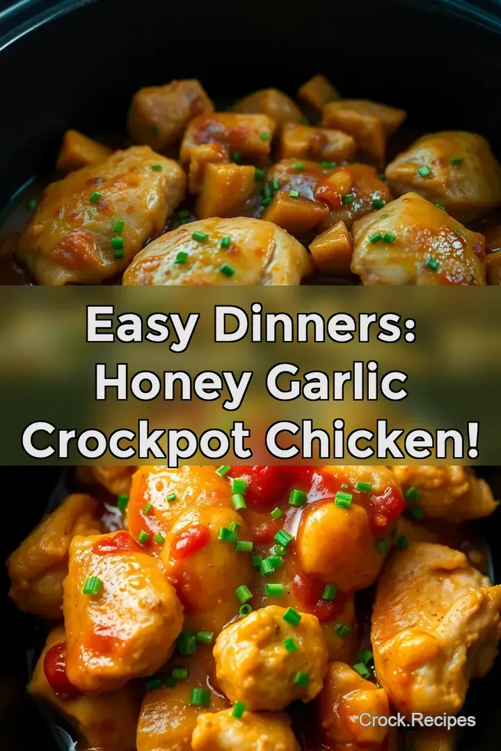 Easy Dinners: Honey Garlic Crockpot Chicken!