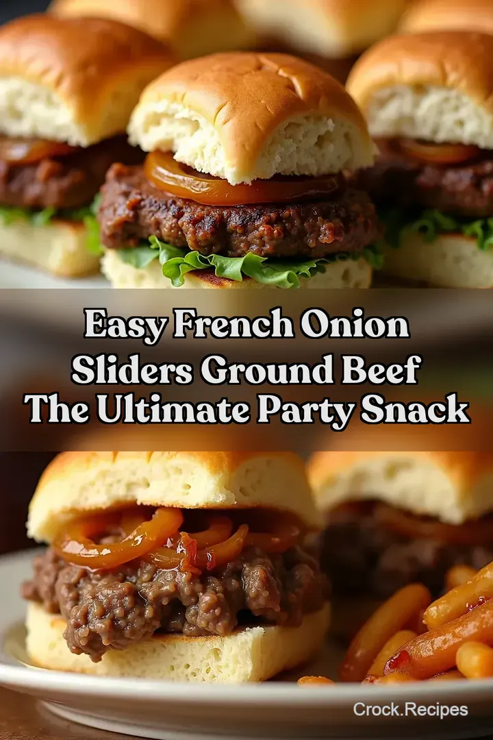 Easy French Onion Sliders Ground Beef The Ultimate Party Snack