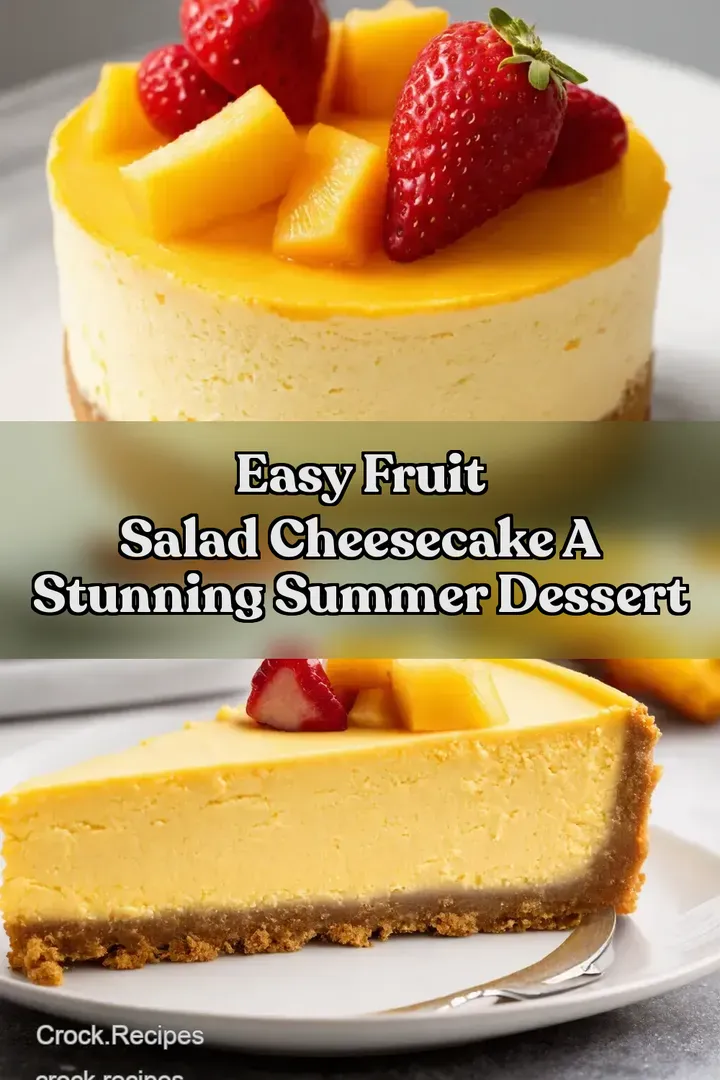 Easy Fruit Salad Cheesecake A Stunning Summer Dessert