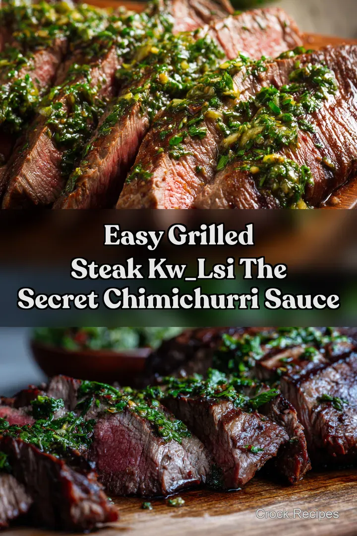 Easy Grilled Steak kw_lsi The Secret Chimichurri Sauce