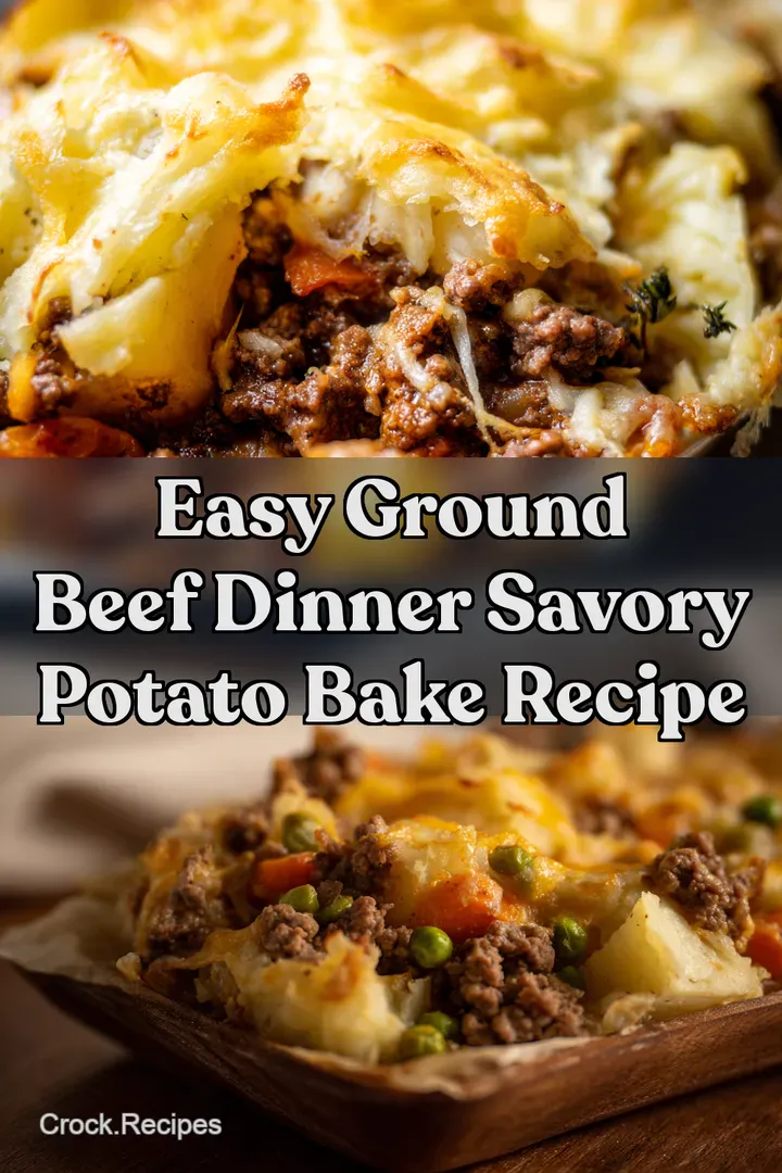 Easy Ground Beef Dinner Savory Potato Bake Recipe