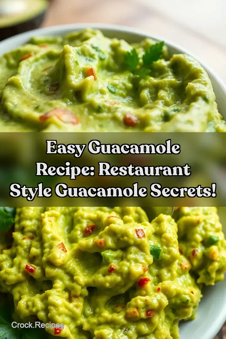 Easy Guacamole Recipe: Restaurant Style Guacamole Secrets! : PIN FOR LATER Easy Guacamole Recipe: Restaurant Style Guacamole Secrets!