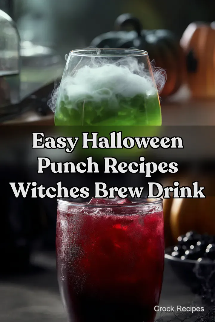 Easy Halloween Punch Recipes Witches Brew Drink : PIN FOR LATER Easy Halloween Punch Recipes Witches Brew Drink