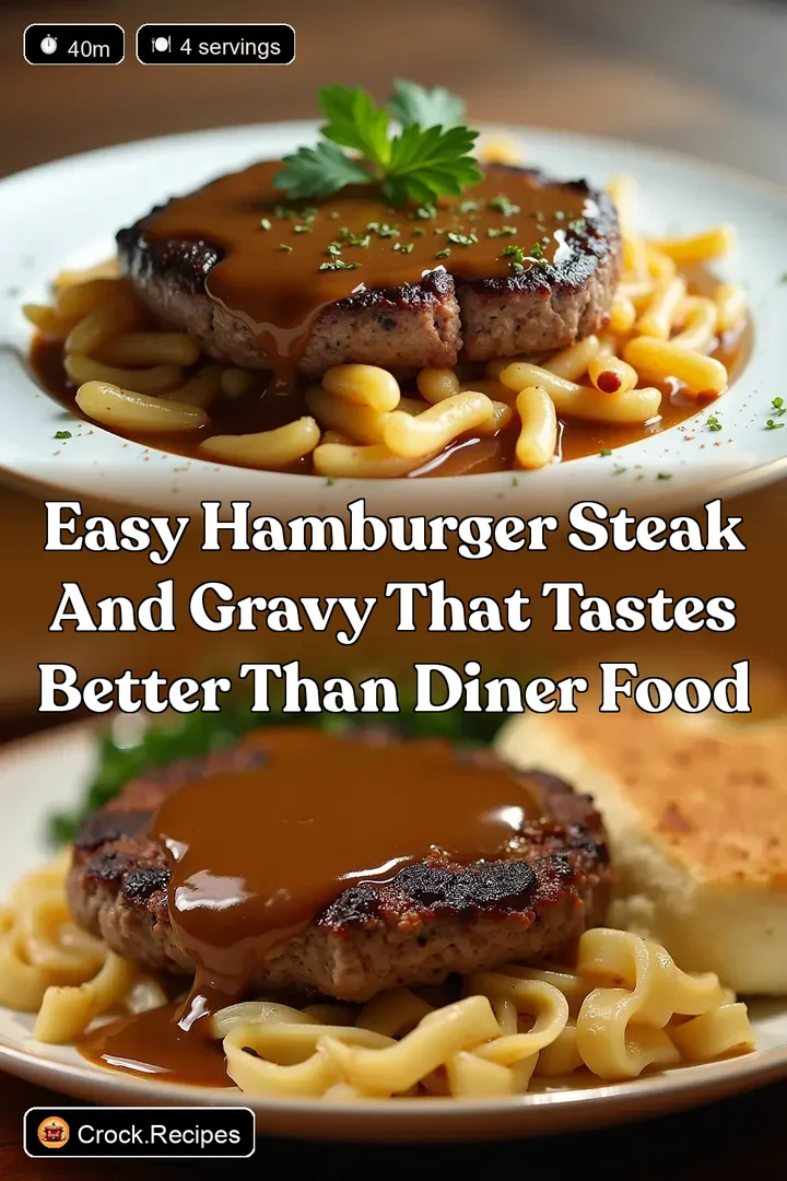 Easy Hamburger Steak and Gravy That Tastes Better Than Diner Food