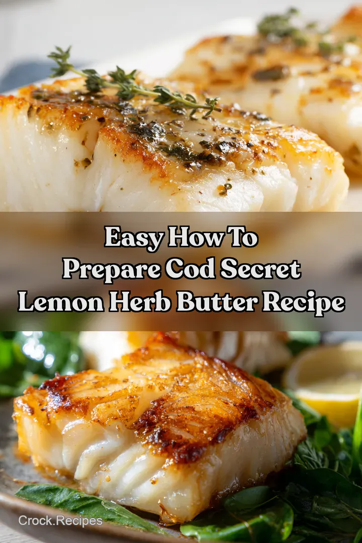 Easy How to Prepare Cod Secret Lemon Herb Butter Recipe