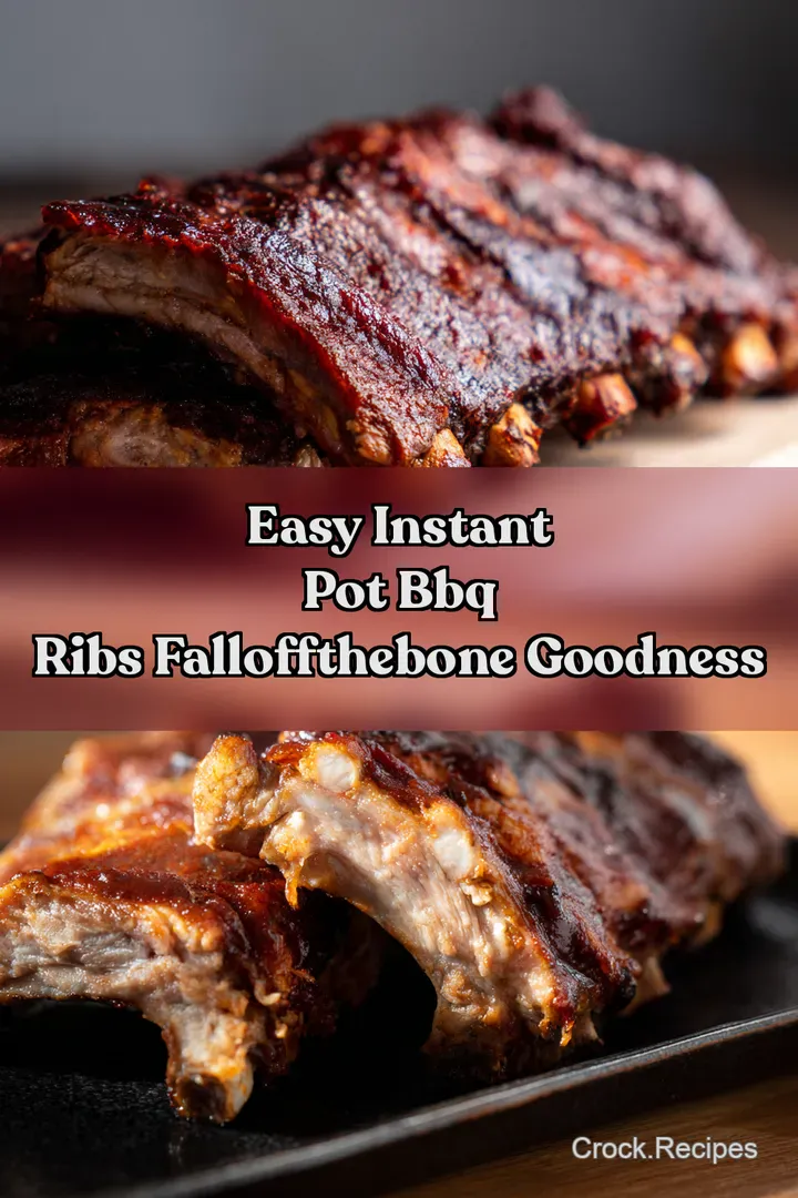 Easy Instant Pot BBQ Ribs FallOffTheBone Goodness