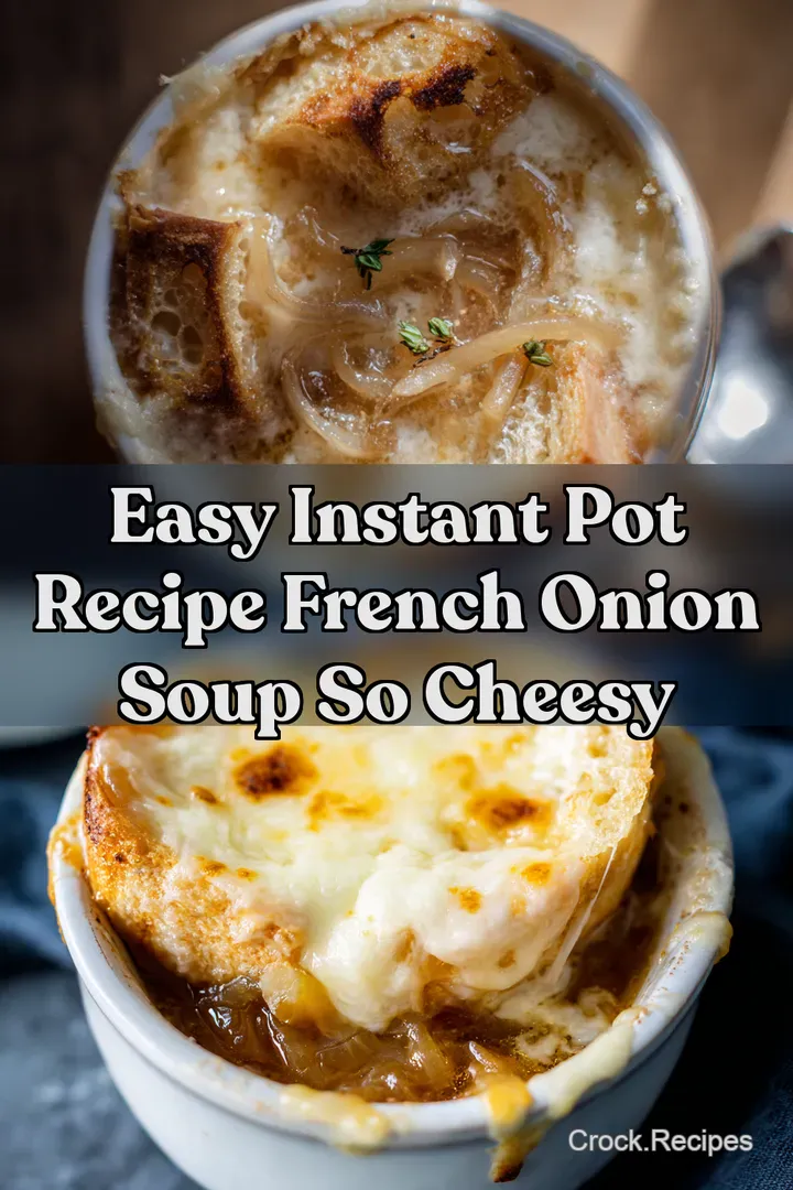Easy Instant Pot Recipe French Onion Soup So Cheesy
