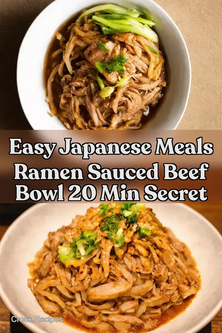 Easy Japanese Meals Ramen Sauced Beef Bowl 20 Min Secret