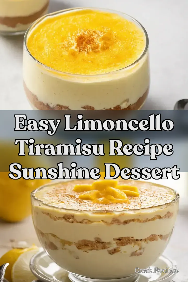 Easy Limoncello Tiramisu Recipe Sunshine Dessert