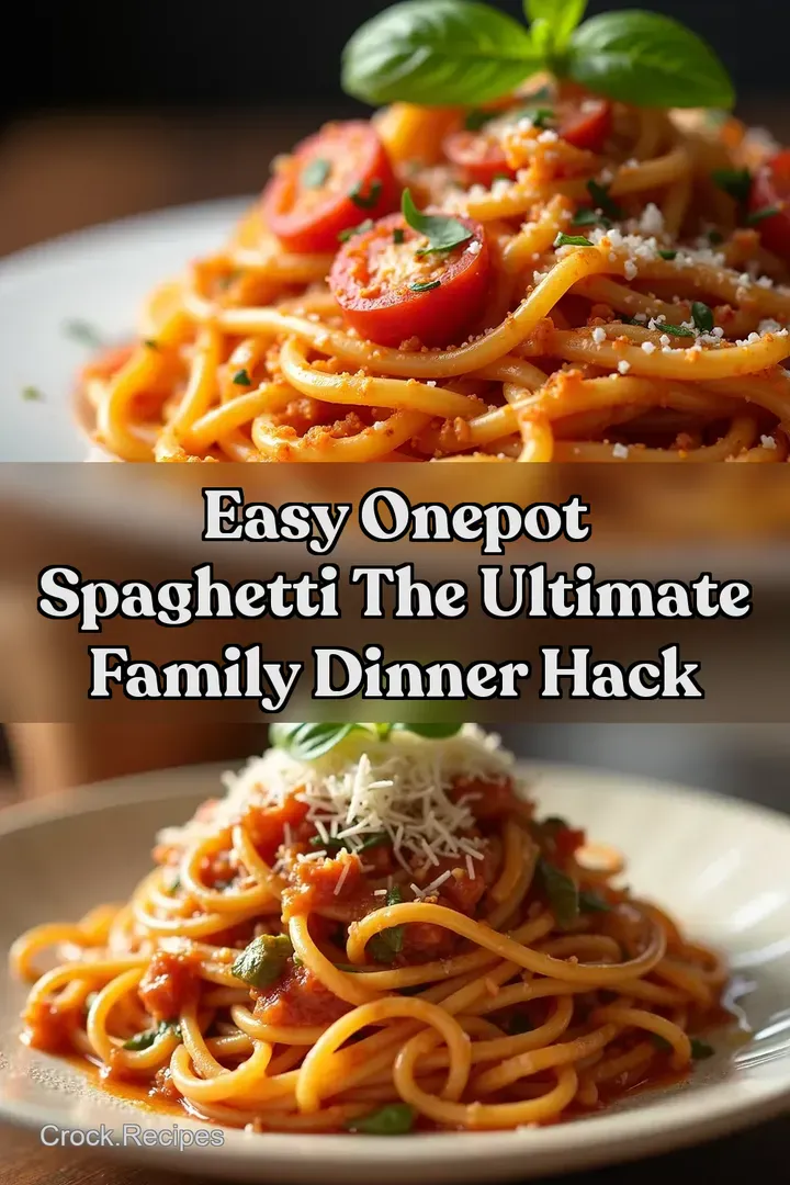 Easy OnePot Spaghetti The Ultimate Family Dinner Hack