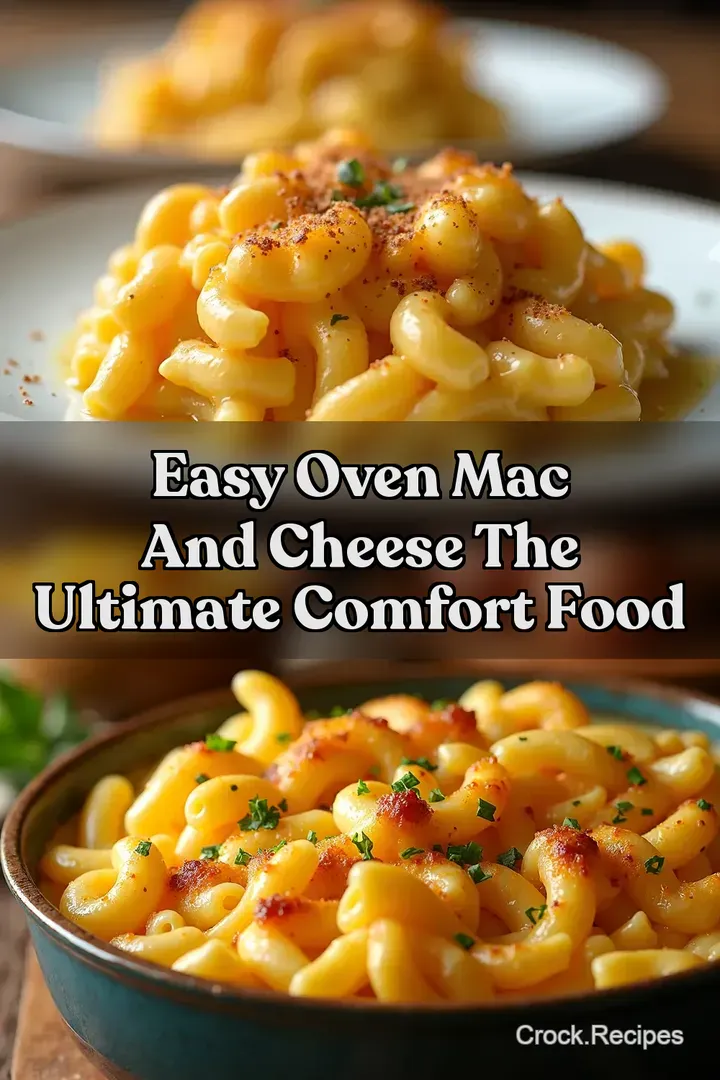 Easy Oven Mac And Cheese The Ultimate Comfort Food