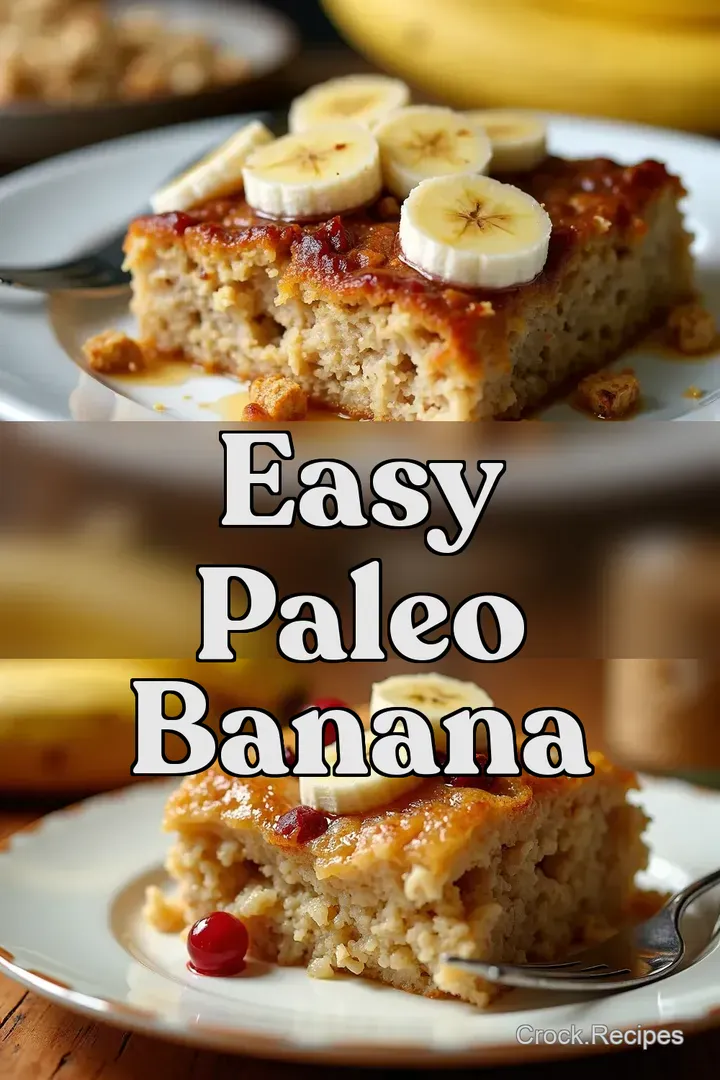 Paleo Banana Oatmeal Bake A Comforting Classic - Crock Recipes