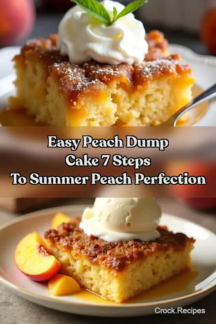 Easy Peach Dump Cake 7 Steps to Summer Peach Perfection