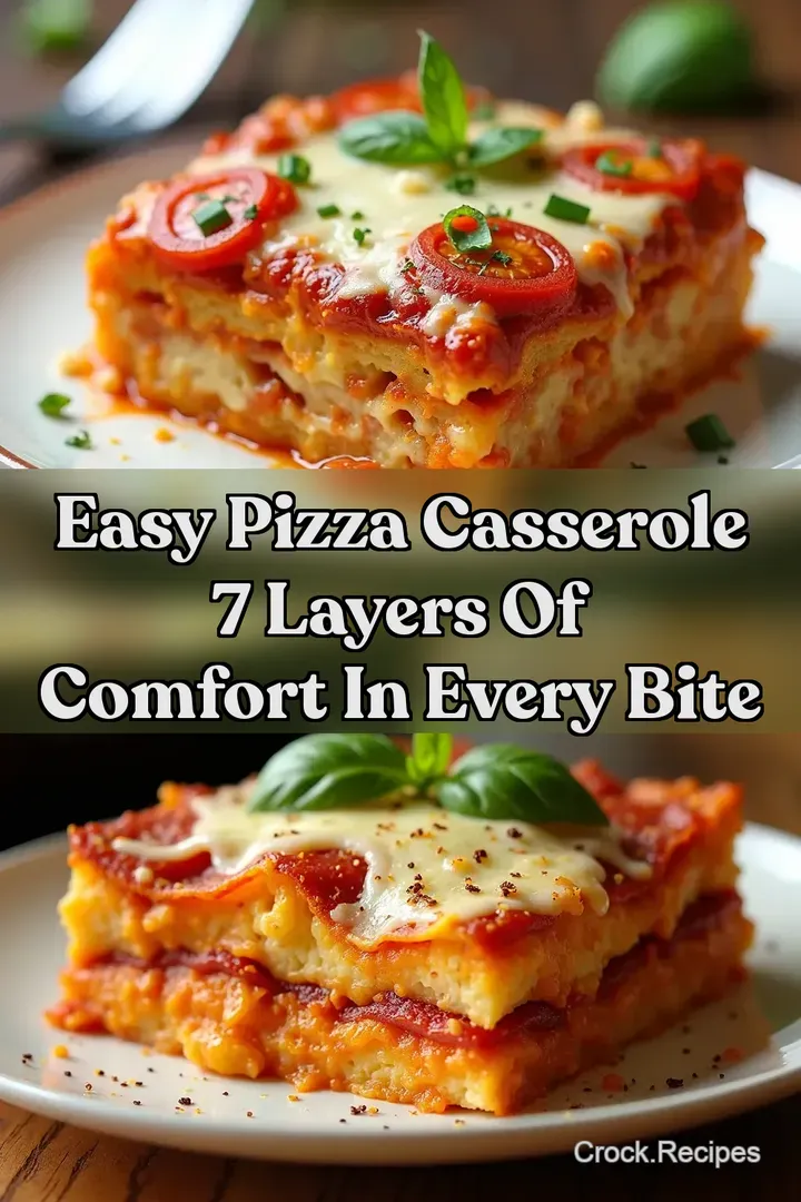 Easy Pizza Casserole 7 Layers of Comfort in Every Bite