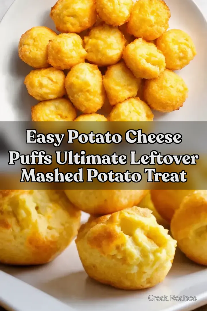 Easy Potato Cheese Puffs Ultimate Leftover Mashed Potato Treat