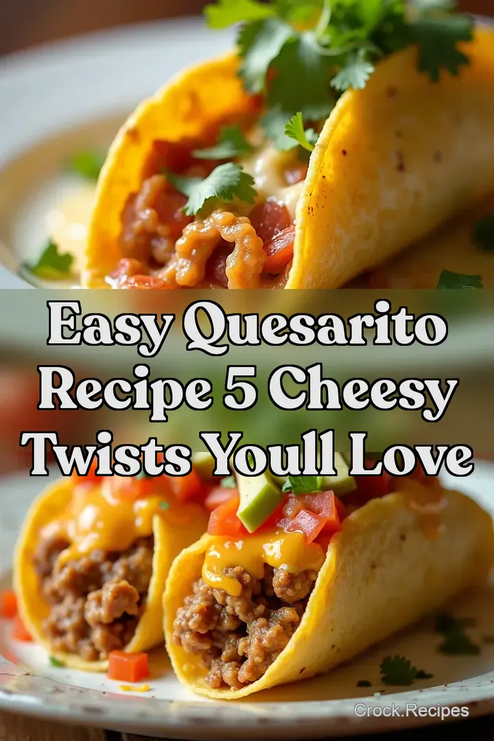 Easy Quesarito Recipe 5 Cheesy Twists Youll Love