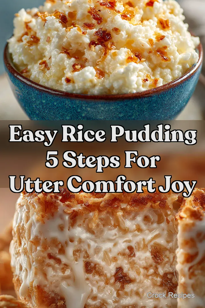 Easy Rice Pudding 5 Steps for Utter Comfort Joy