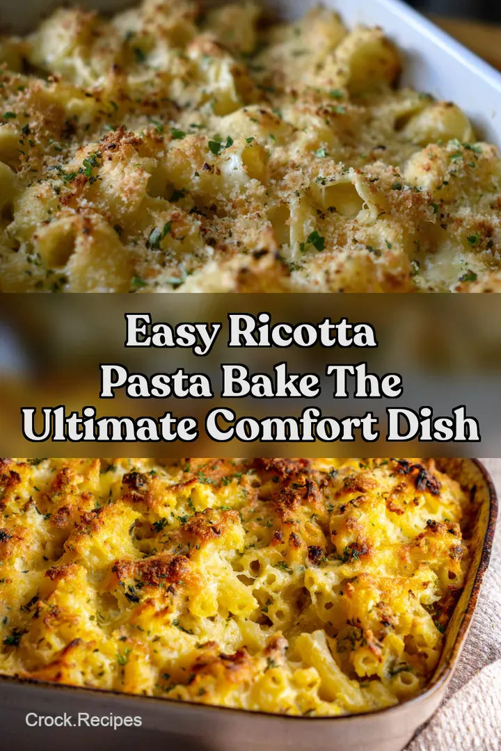 Easy Ricotta Pasta Bake The Ultimate Comfort Dish