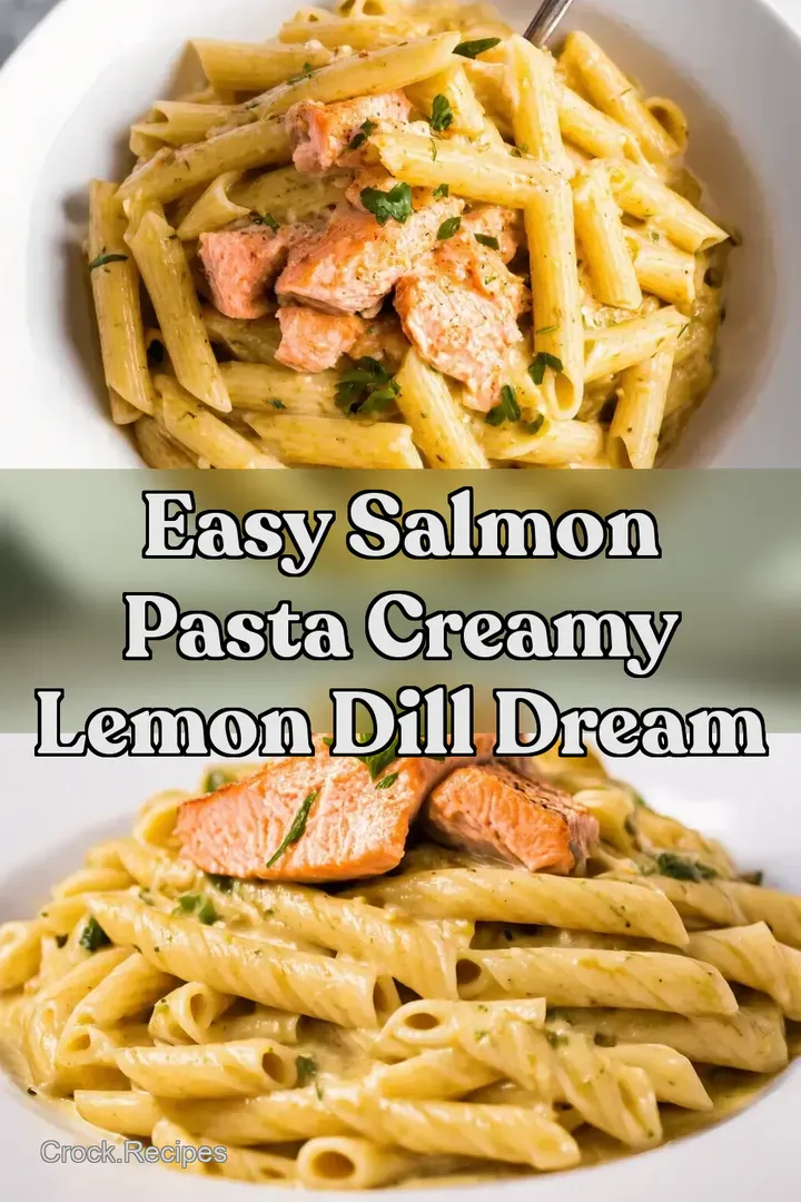 Easy Salmon Pasta Creamy Lemon Dill Dream
