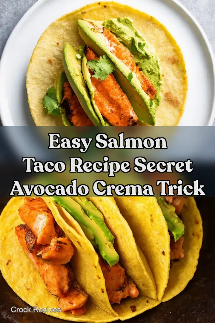 Easy Salmon Taco Recipe Secret Avocado Crema Trick