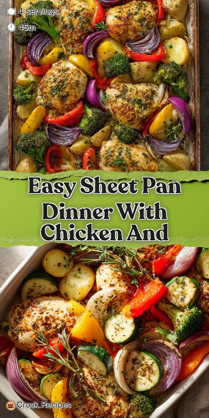 Close-up of roasted chicken and vegetables: charred edges, tender textures, bright colors, and a light sheen, tempting the...