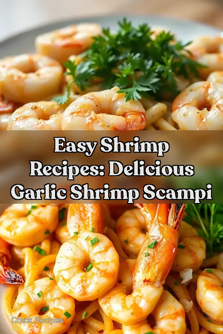 Easy Shrimp Recipes: Delicious Garlic Shrimp Scampi