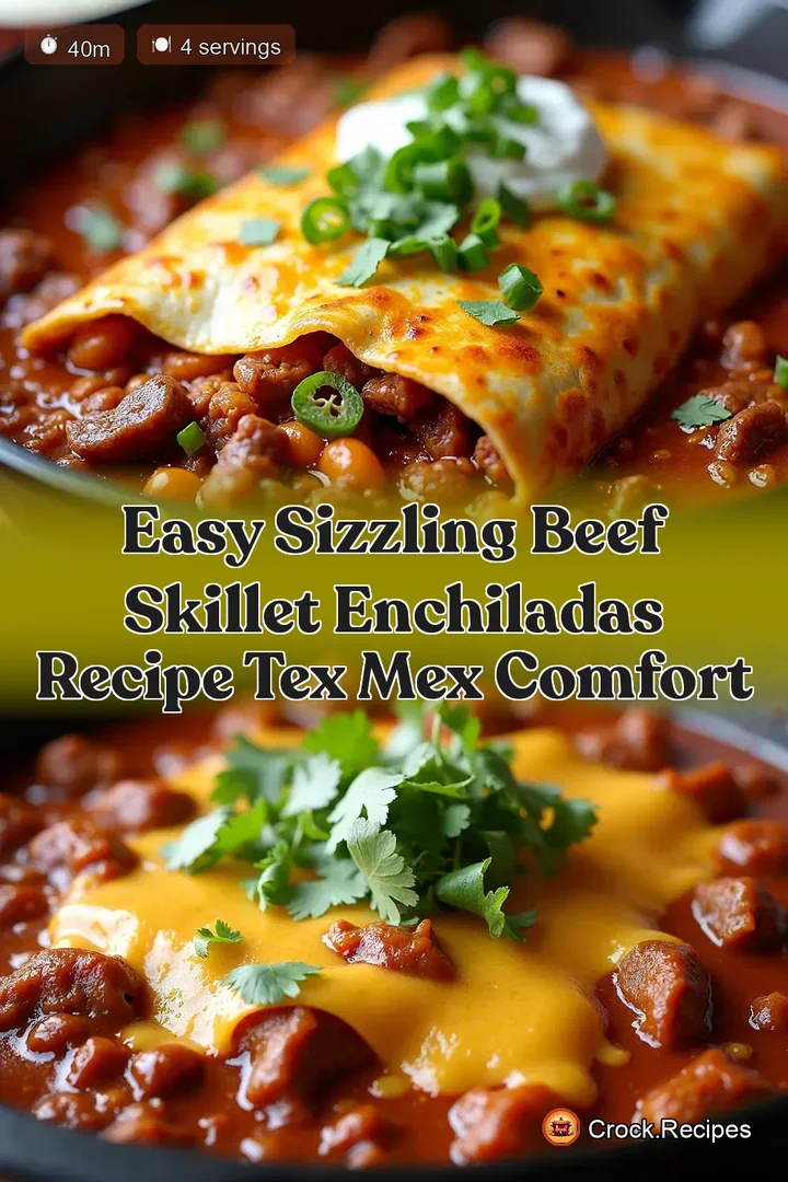 Easy Sizzling Beef Skillet Enchiladas Recipe Tex Mex Comfort