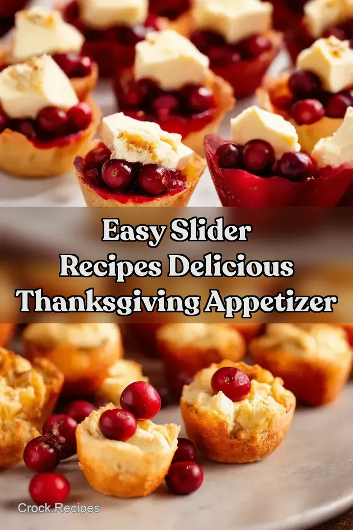 Easy Slider Recipes Delicious Thanksgiving Appetizer : PIN FOR LATER Easy Slider Recipes Delicious Thanksgiving Appetizer