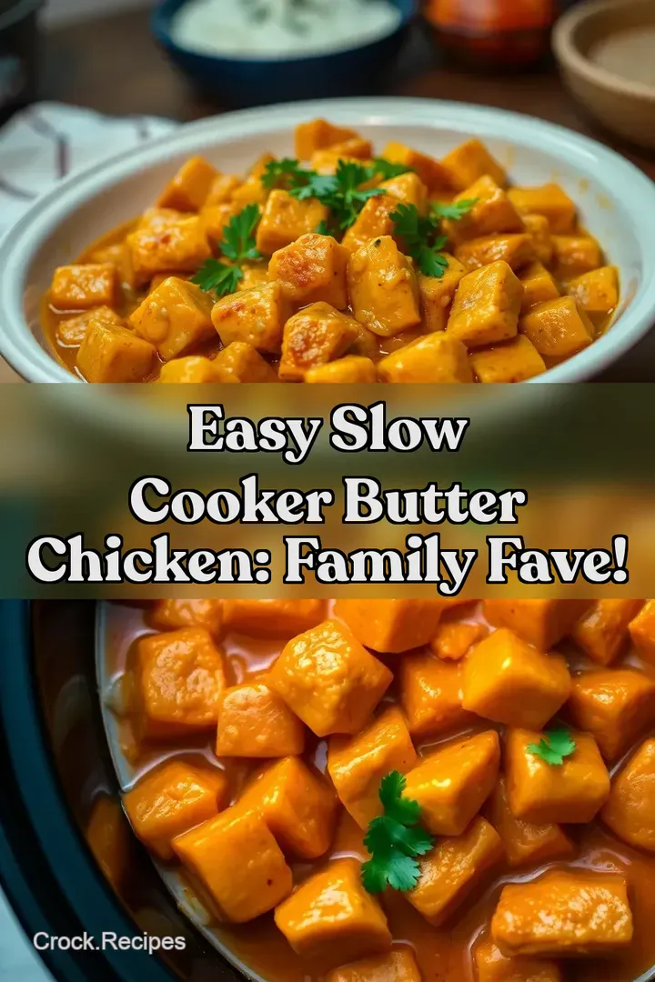 Easy Slow Cooker Butter Chicken: Family Fave!