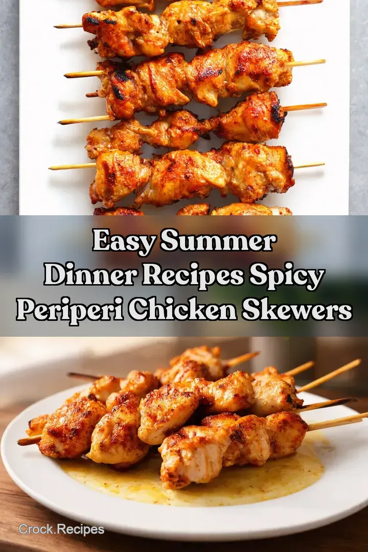 Easy Summer Dinner Recipes Spicy PeriPeri Chicken Skewers