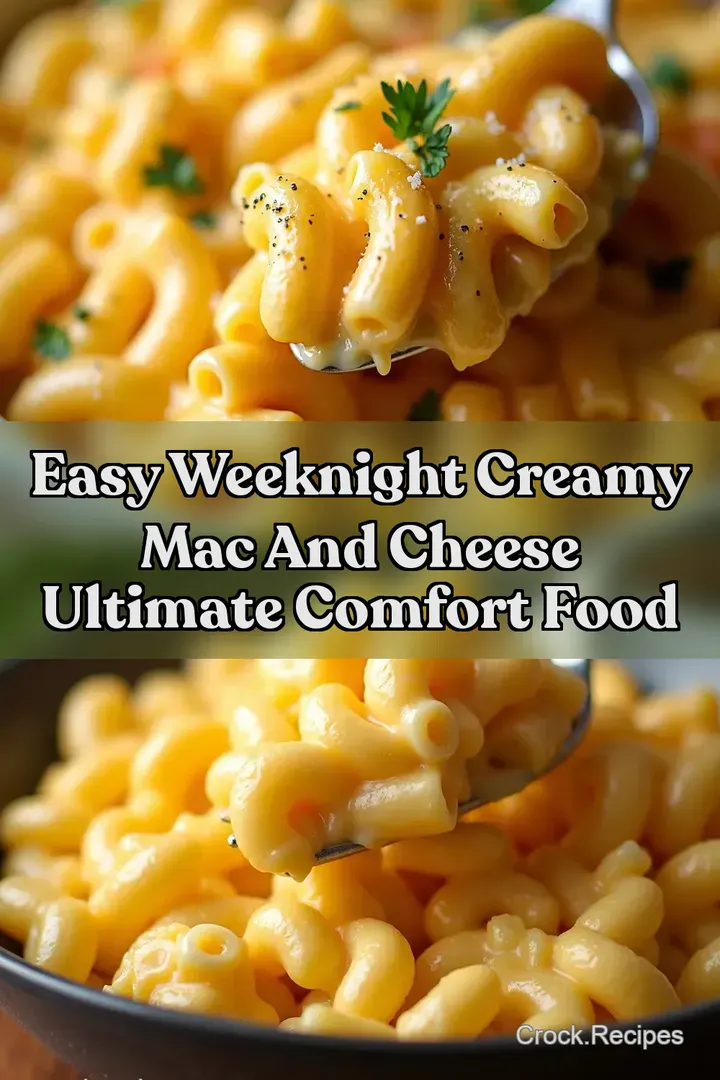 Easy Weeknight Creamy Mac and Cheese Ultimate Comfort Food