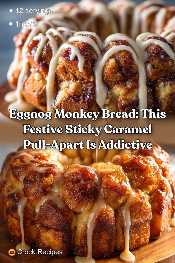 Eggnog Monkey Bread: This Festive Sticky Caramel Pull-Apart is Addictive